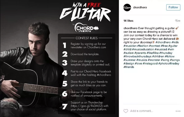 Instagram contest example